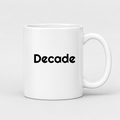 Decade Mug in white