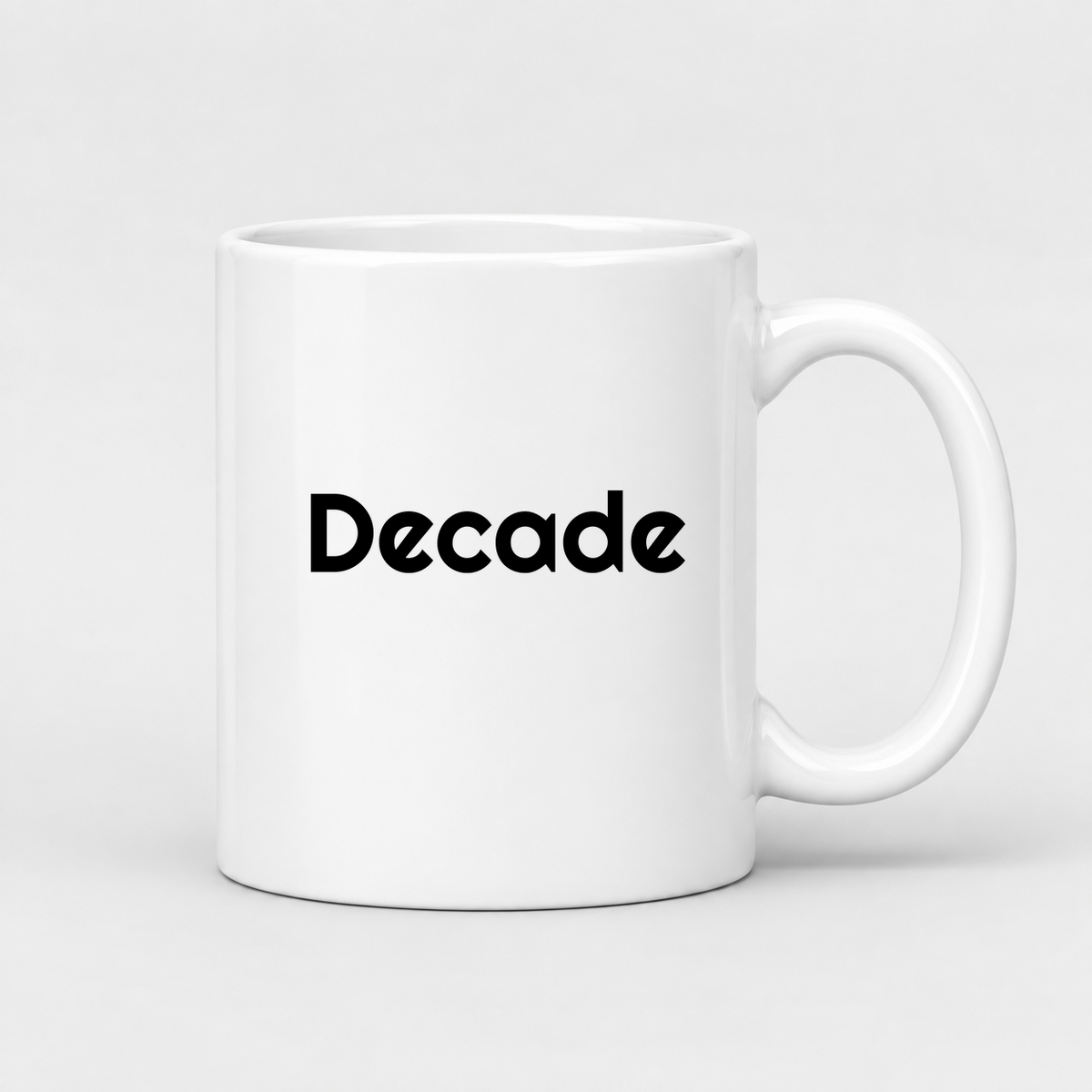 Decade Mug in white