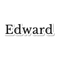 Edward die-cut sticker