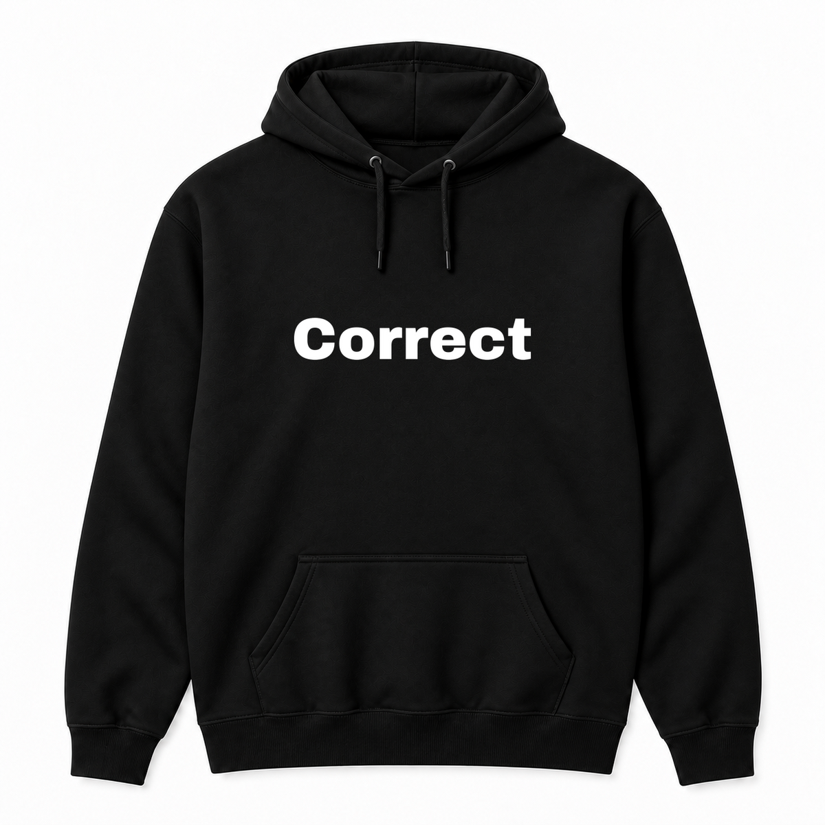Correct Hoodie in black