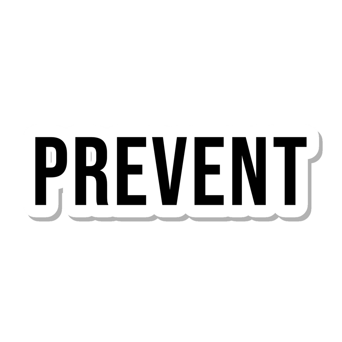Prevent die-cut sticker