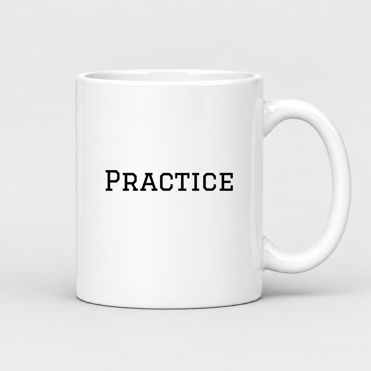 Practice Mug in white