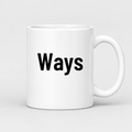 Ways Mug in white
