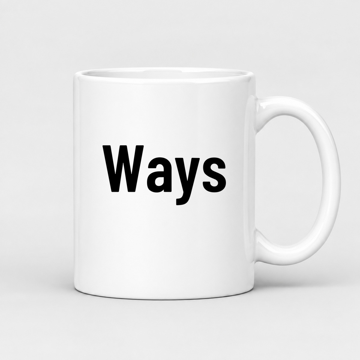 Ways Mug in white