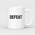 Defeat Mug in white