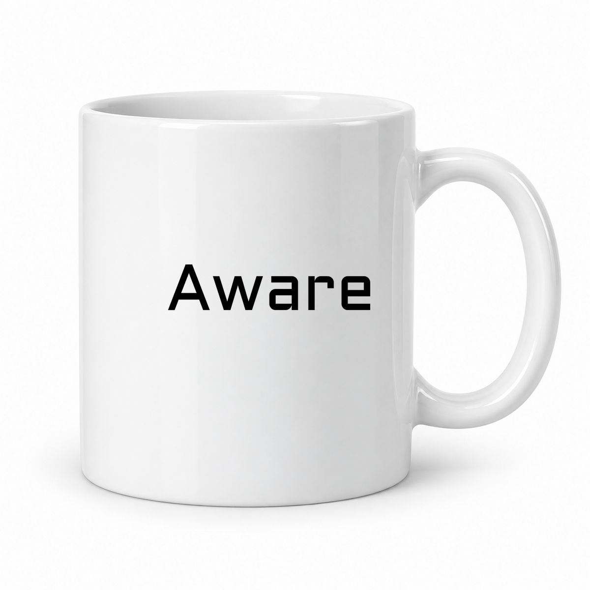 Aware Mug in white