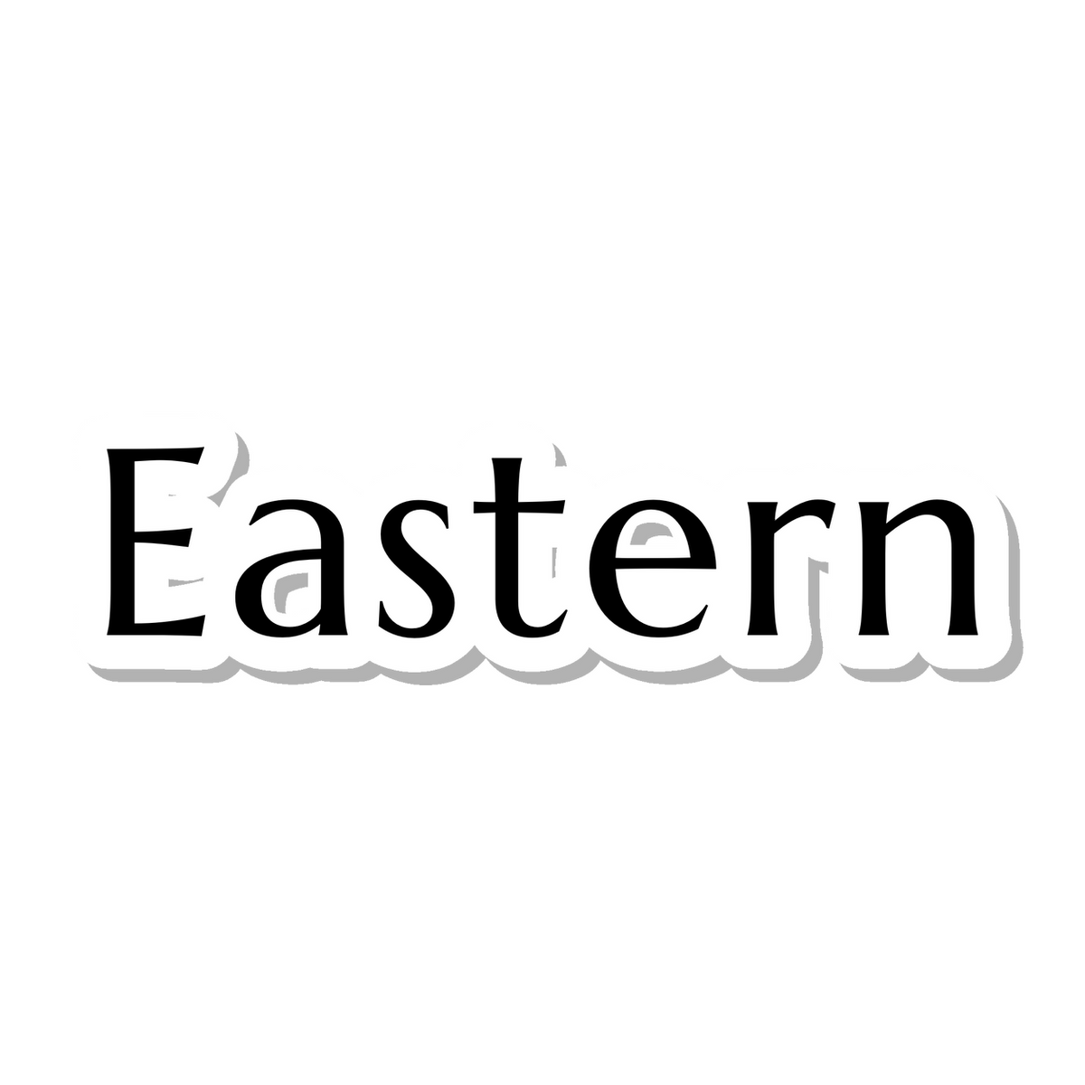 Eastern die-cut sticker