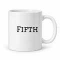 Fifth Mug in white