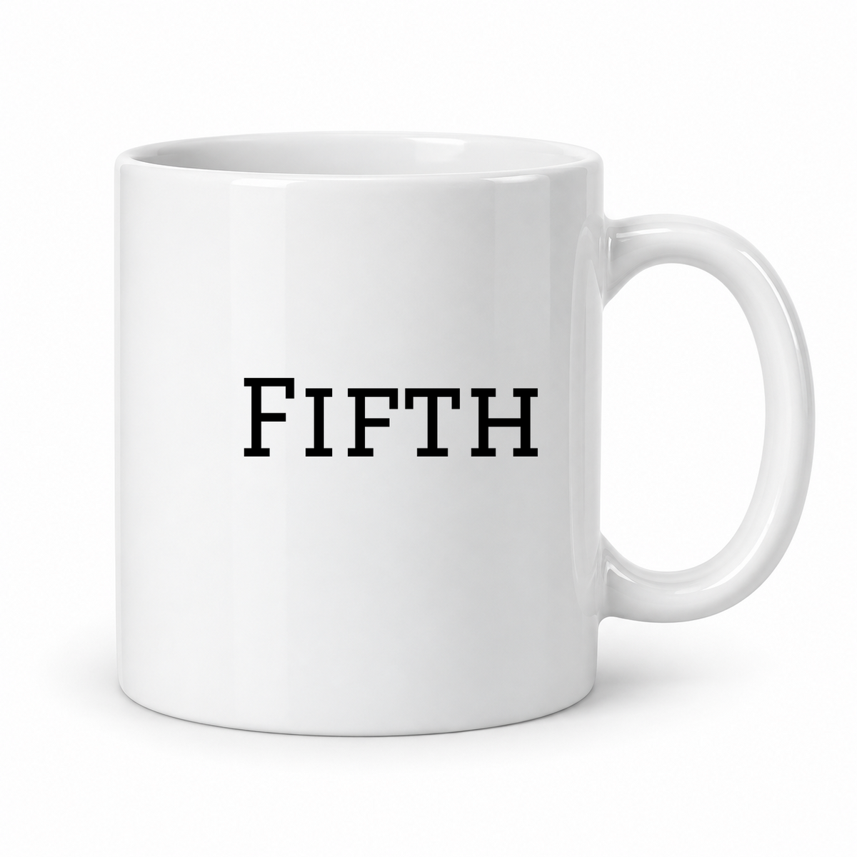Fifth Mug in white