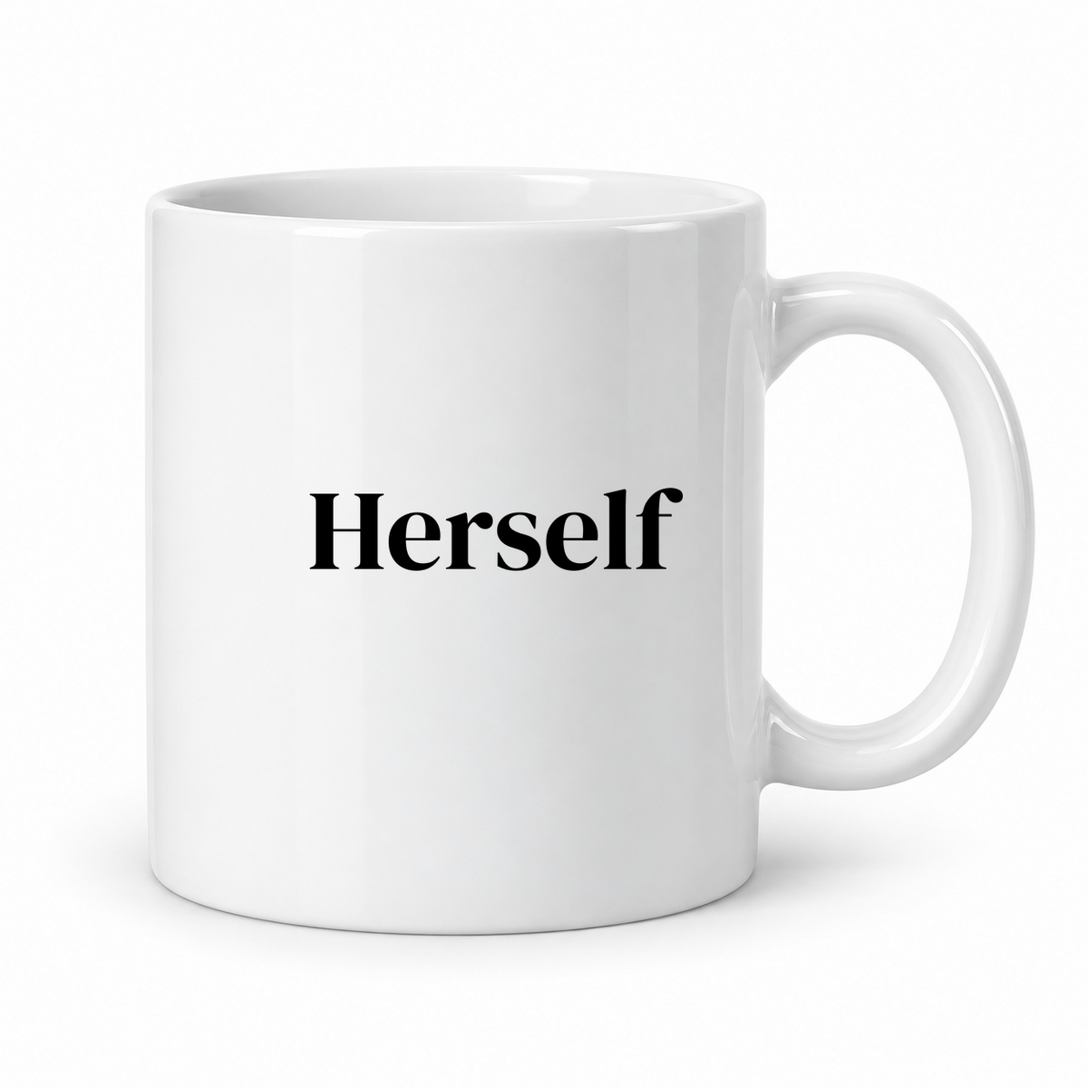 Herself Mug in white