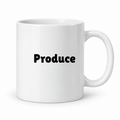 Produce Mug in white