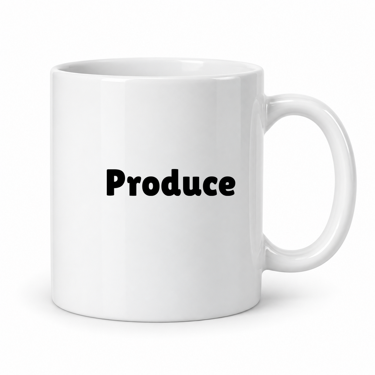 Produce Mug in white