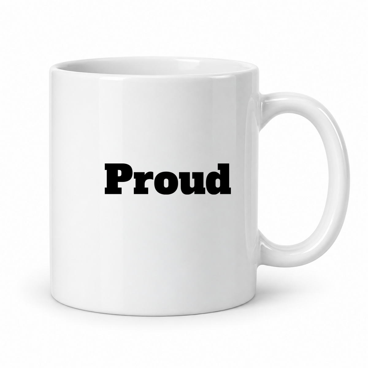 Proud Mug in white