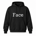 Face Hoodie in black
