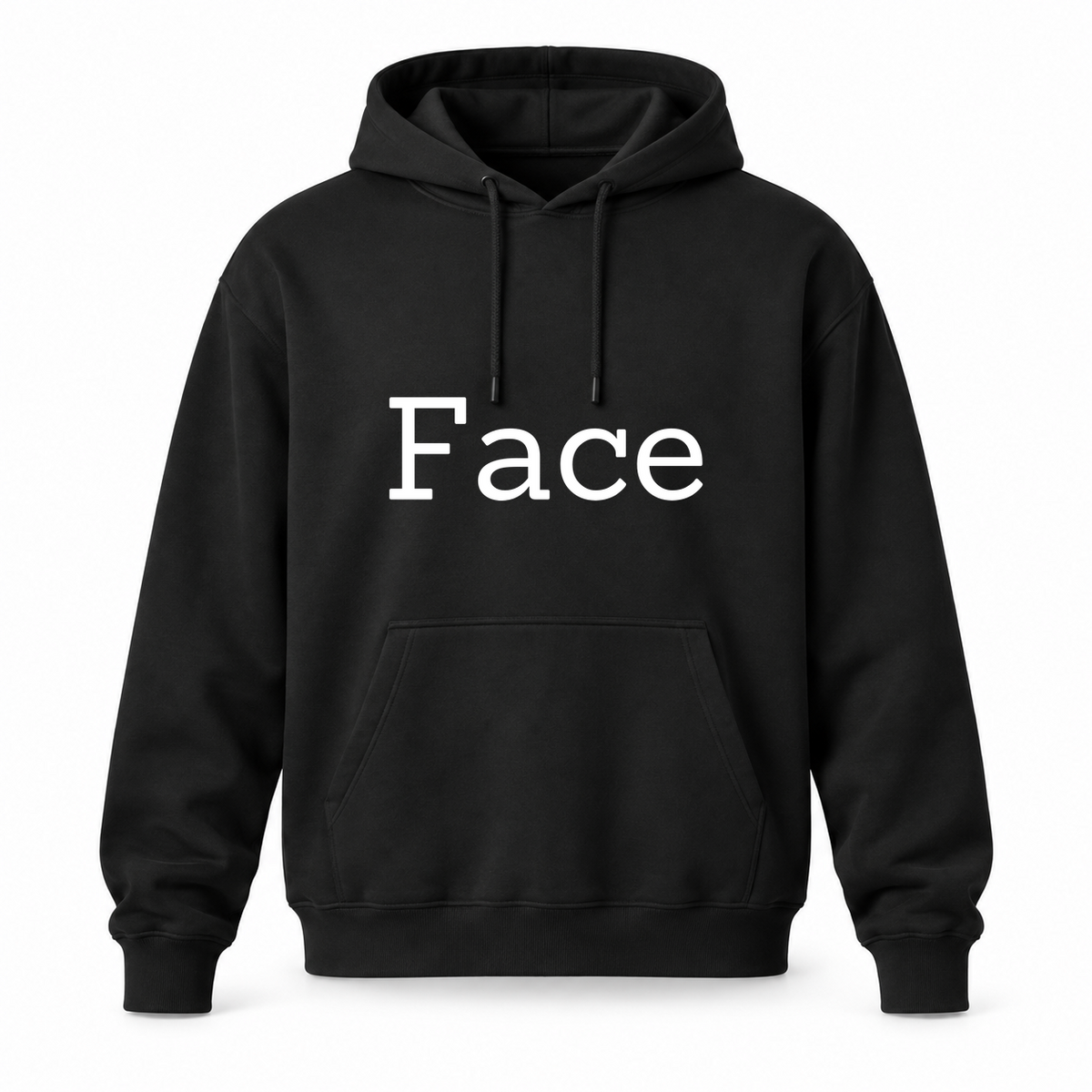 Face Hoodie in black