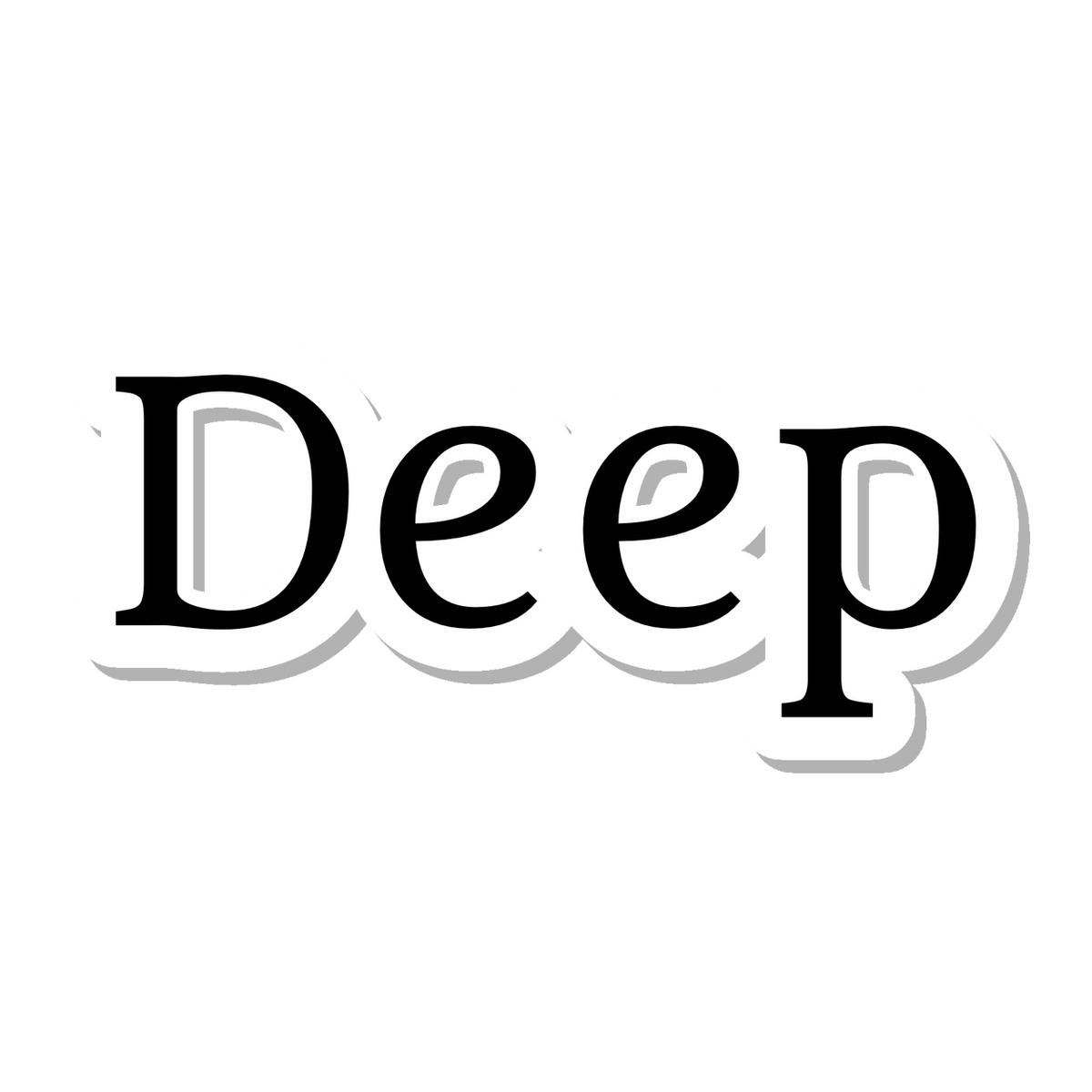 Deep die-cut sticker