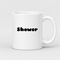 Shower Mug in white