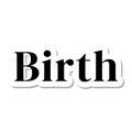 Birth die-cut sticker