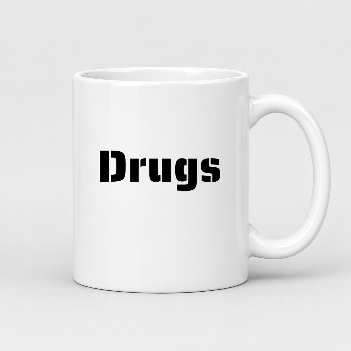 Drugs Mug in white