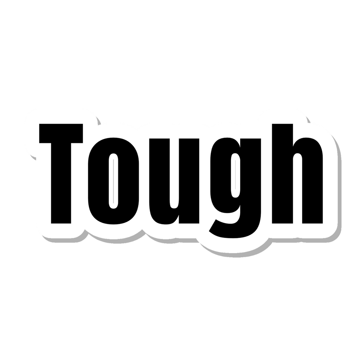 Tough die-cut sticker