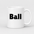 Ball Mug in white