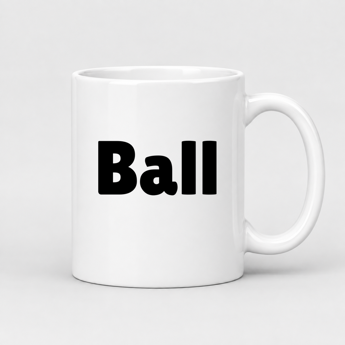 Ball Mug in white