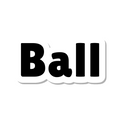Ball die-cut sticker