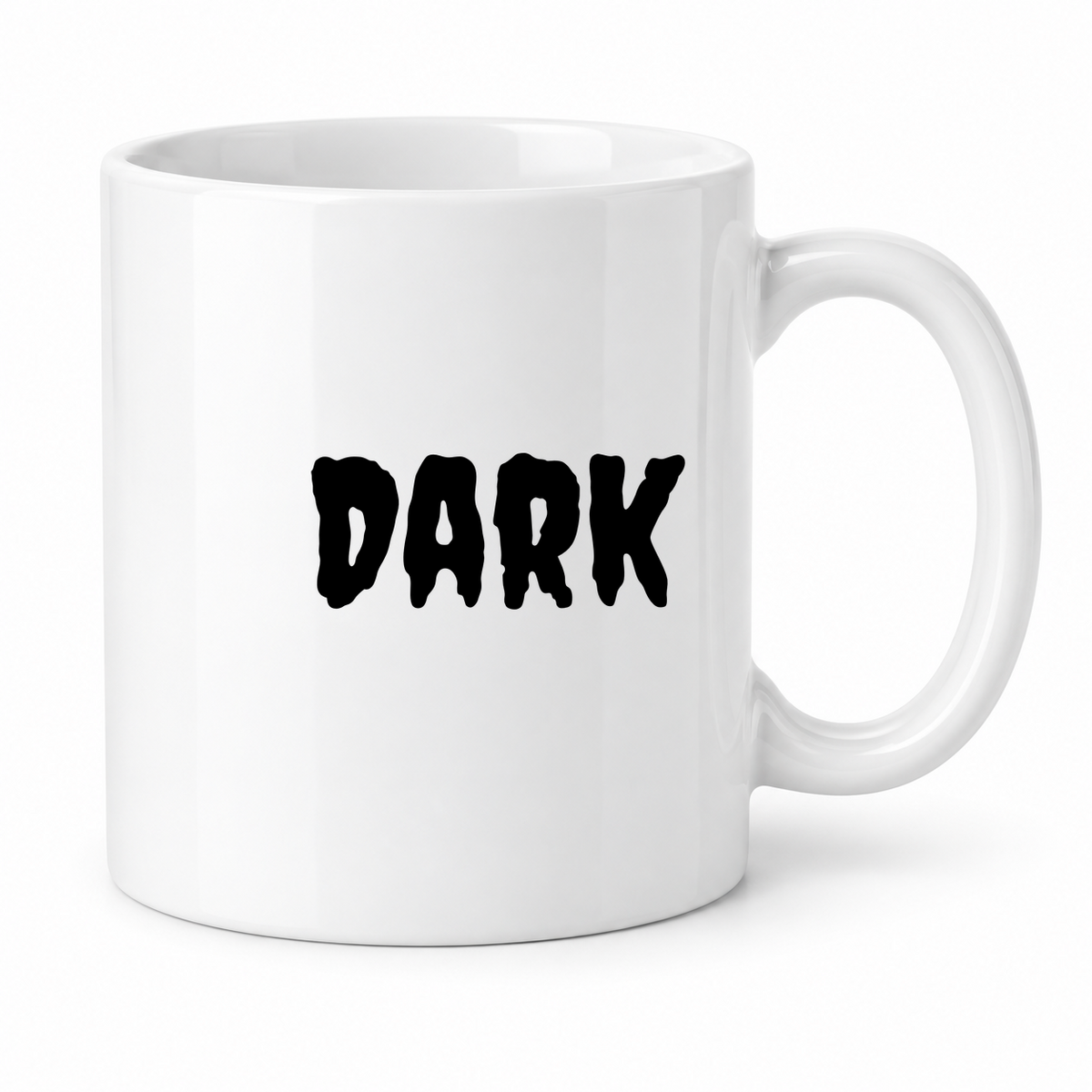 Dark Mug in white