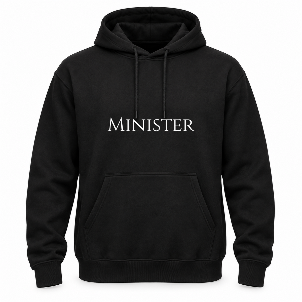 Minister Hoodie in black