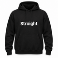 Straight Hoodie in black