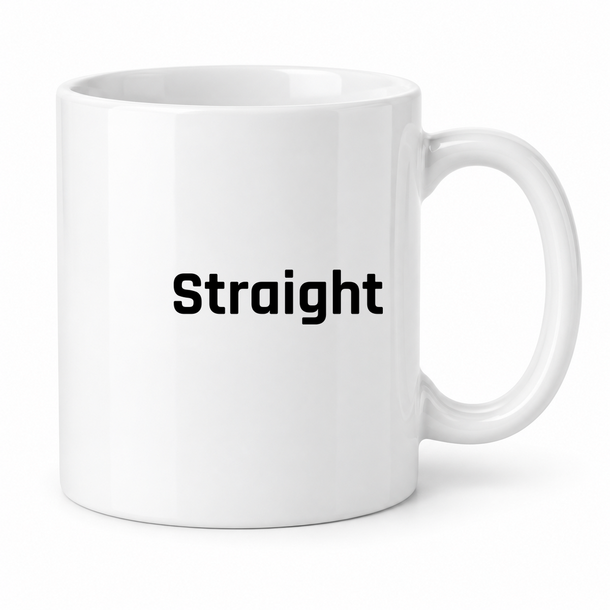 Straight Mug in white