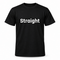Straight T-Shirt in black