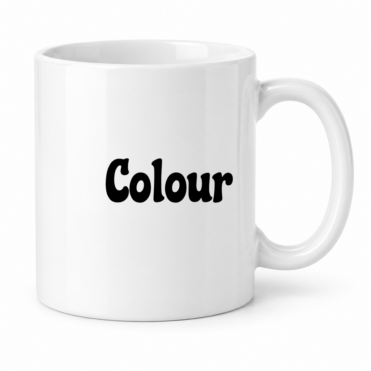Colour Mug in white