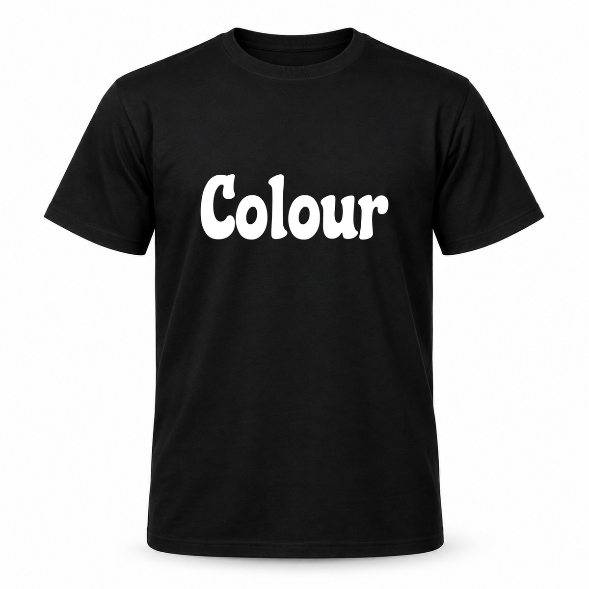 Colour T-Shirt in black