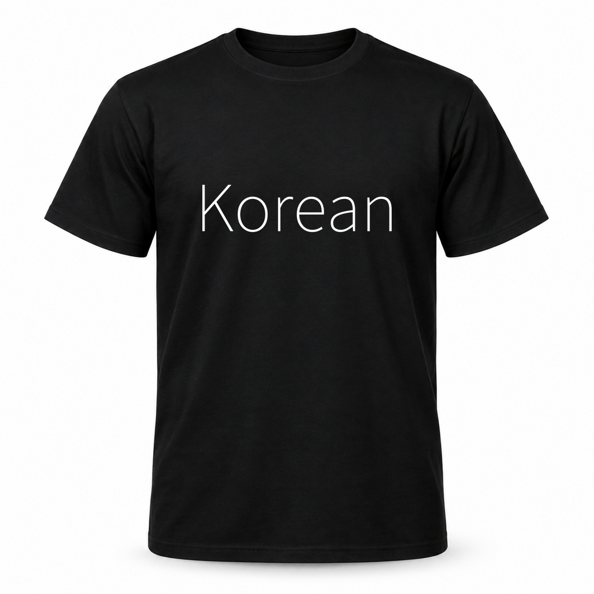 Korean T-Shirt in black
