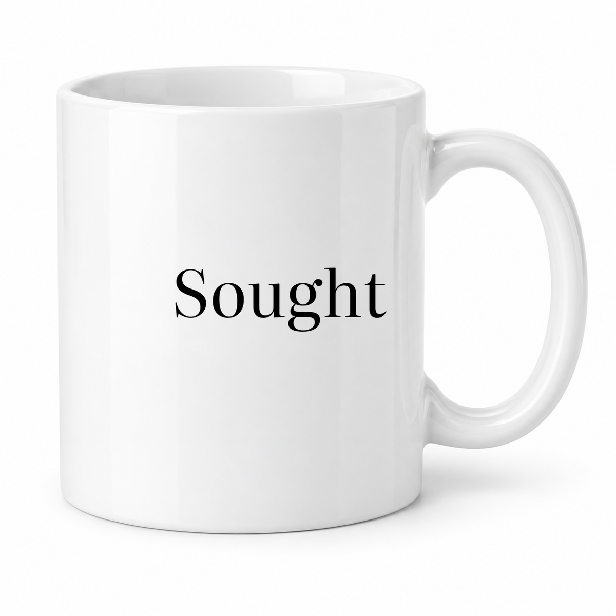 Sought Mug in white