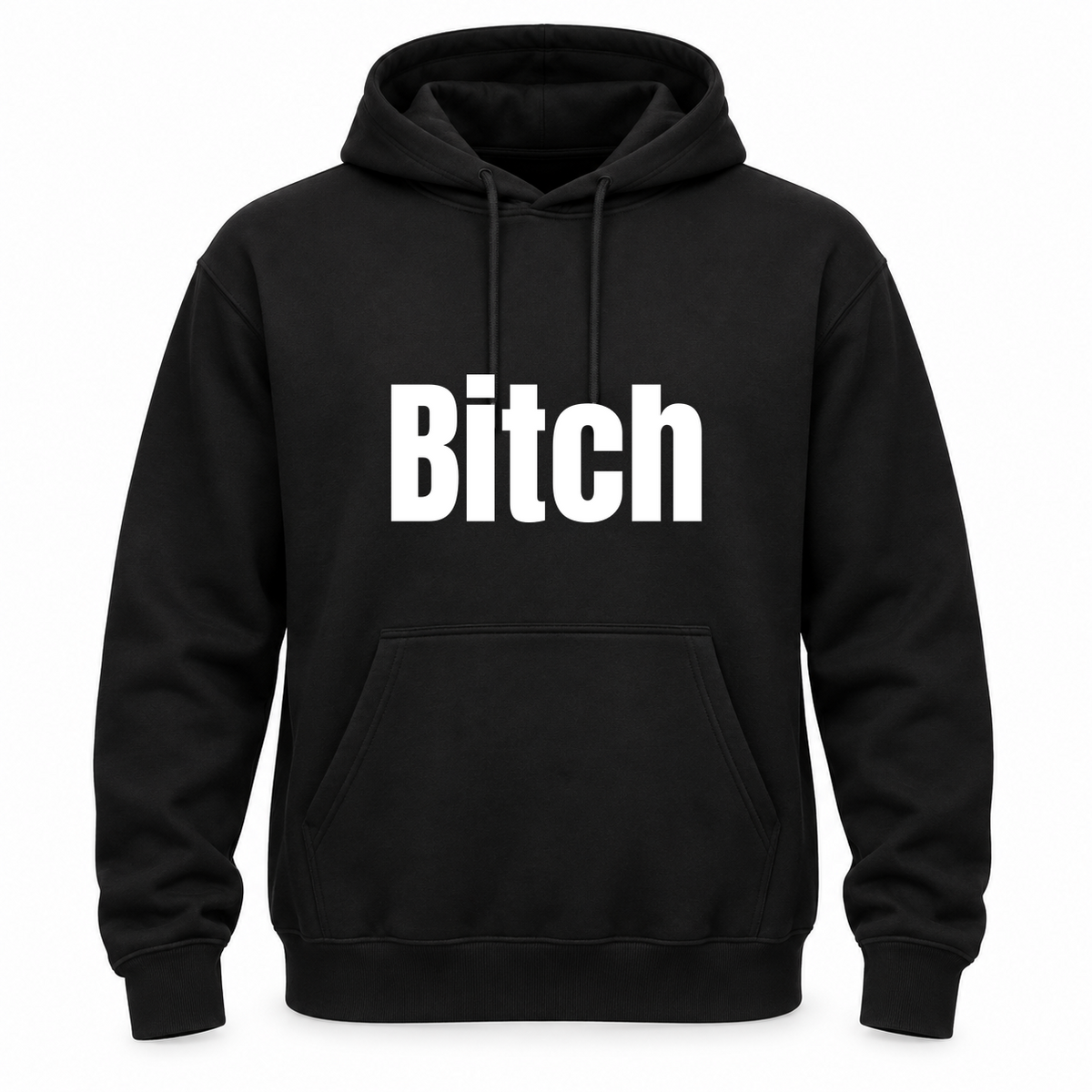 Bitch Hoodie in black