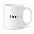 Dress Mug in white