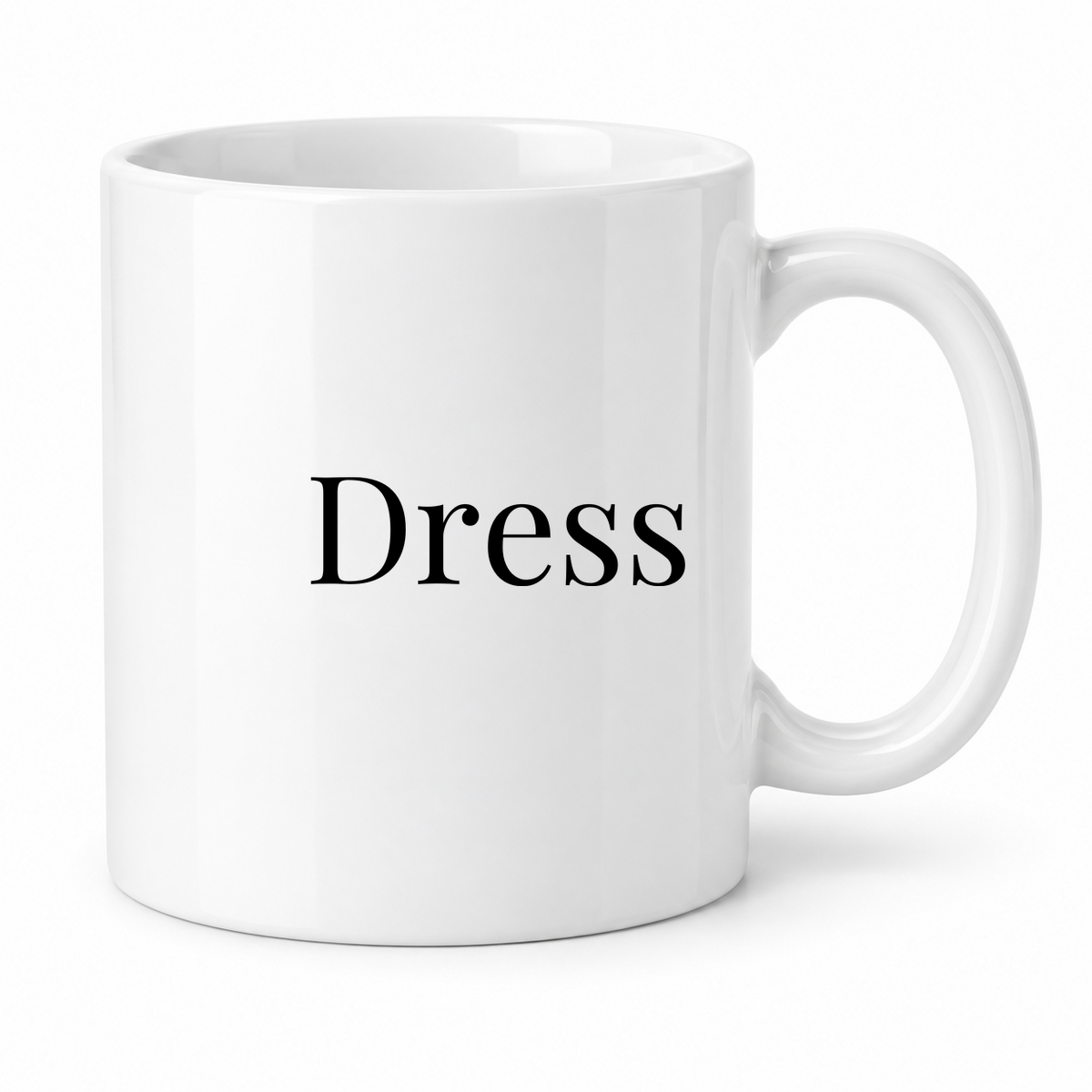 Dress Mug in white