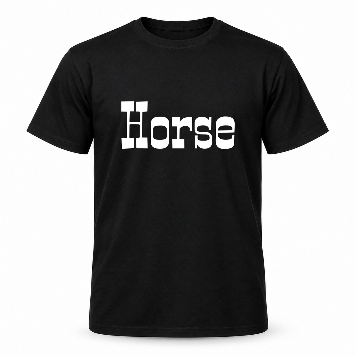 Horse T-Shirt in black