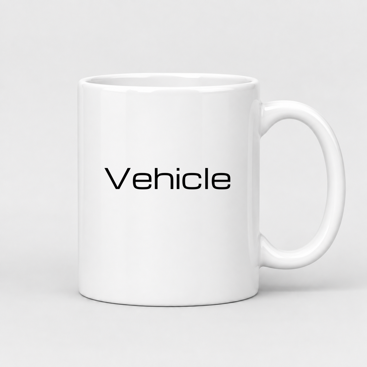 Vehicle Mug in white