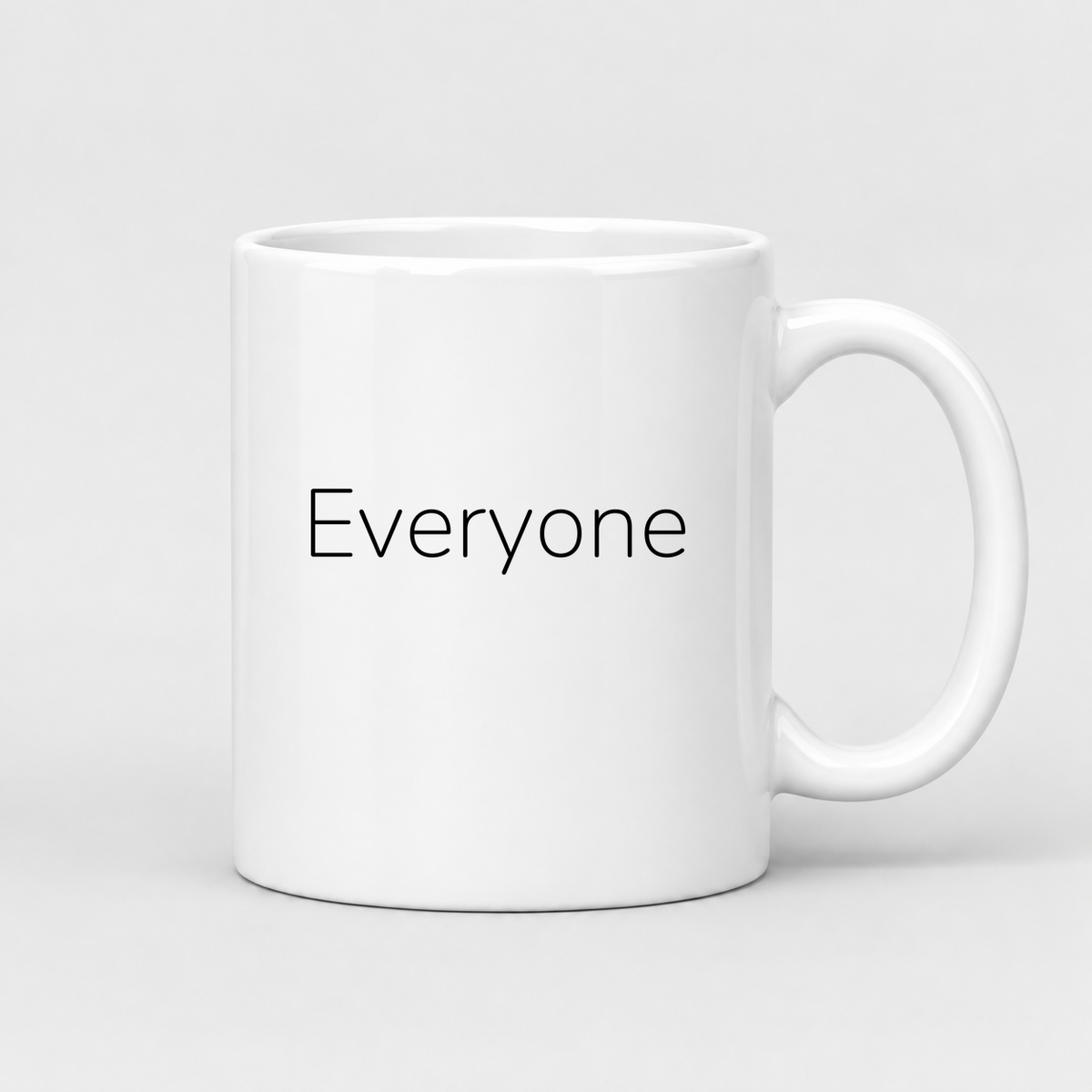Everyone Mug in white