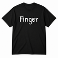 Finger T-Shirt in black