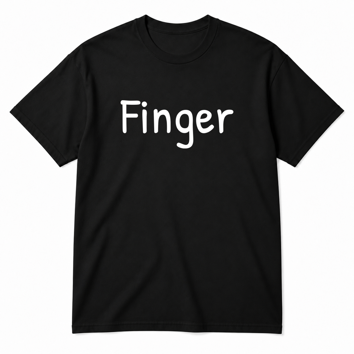 Finger T-Shirt in black