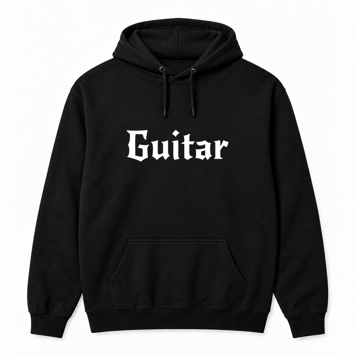 Guitar Hoodie in black