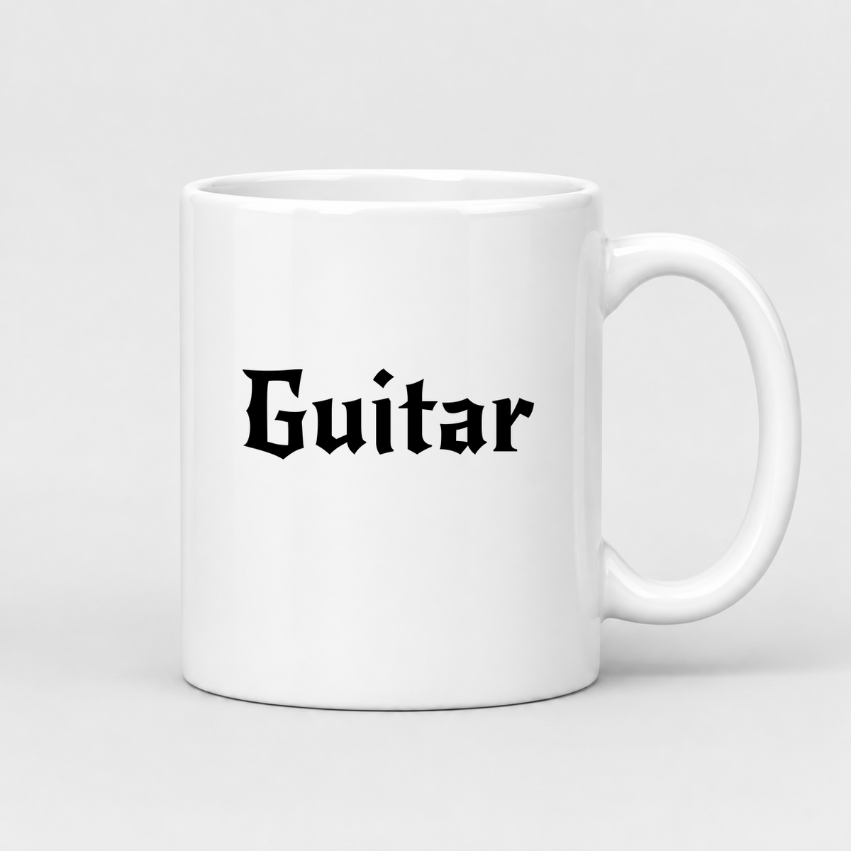 Guitar Mug in white