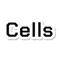 Cells die-cut sticker