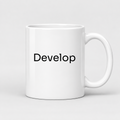 Develop Mug in white