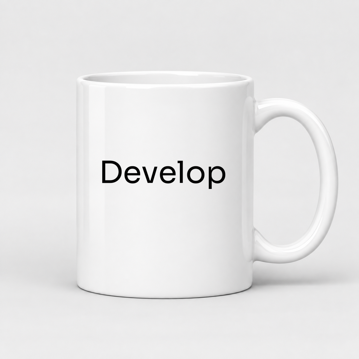 Develop Mug in white