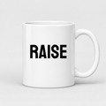Raise Mug in white